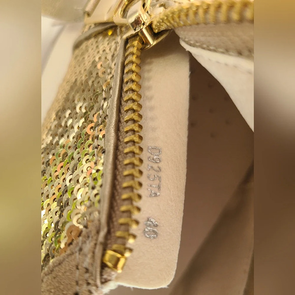 Geox Women's D Gendry Low-Top Sneakers, Taupe Gold, Sequin, Like New, Size 9.5US - Picture 10 of 10